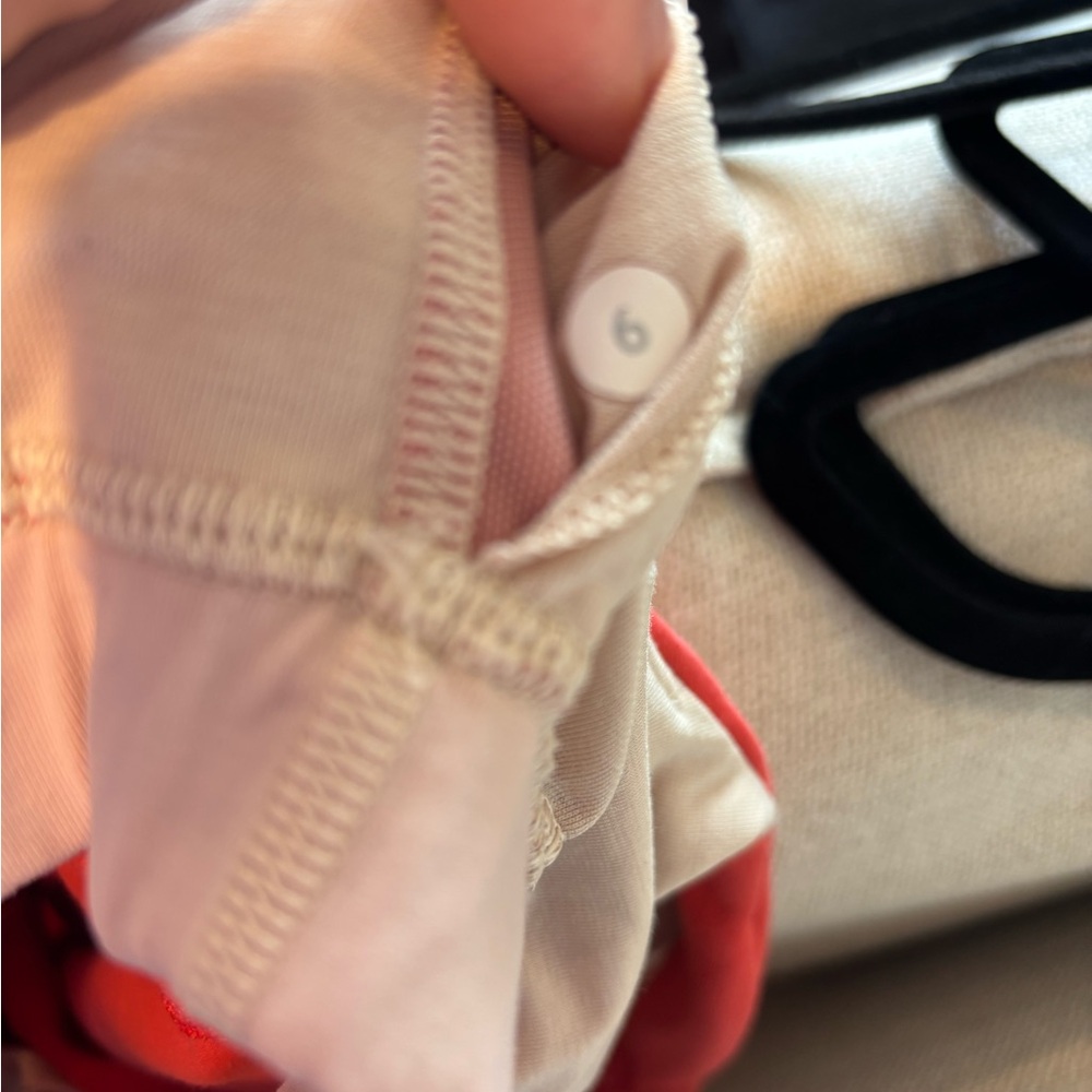 lululemon athletica Vibrant Coral Red Tank Top w/ Built In Bra 6 - Picture 4 of 4